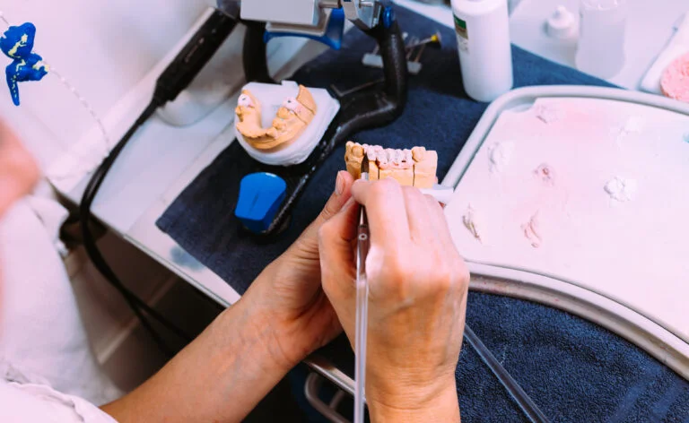 Naturaldent dental laboratory interior — workstations and CAD/CAM milling area