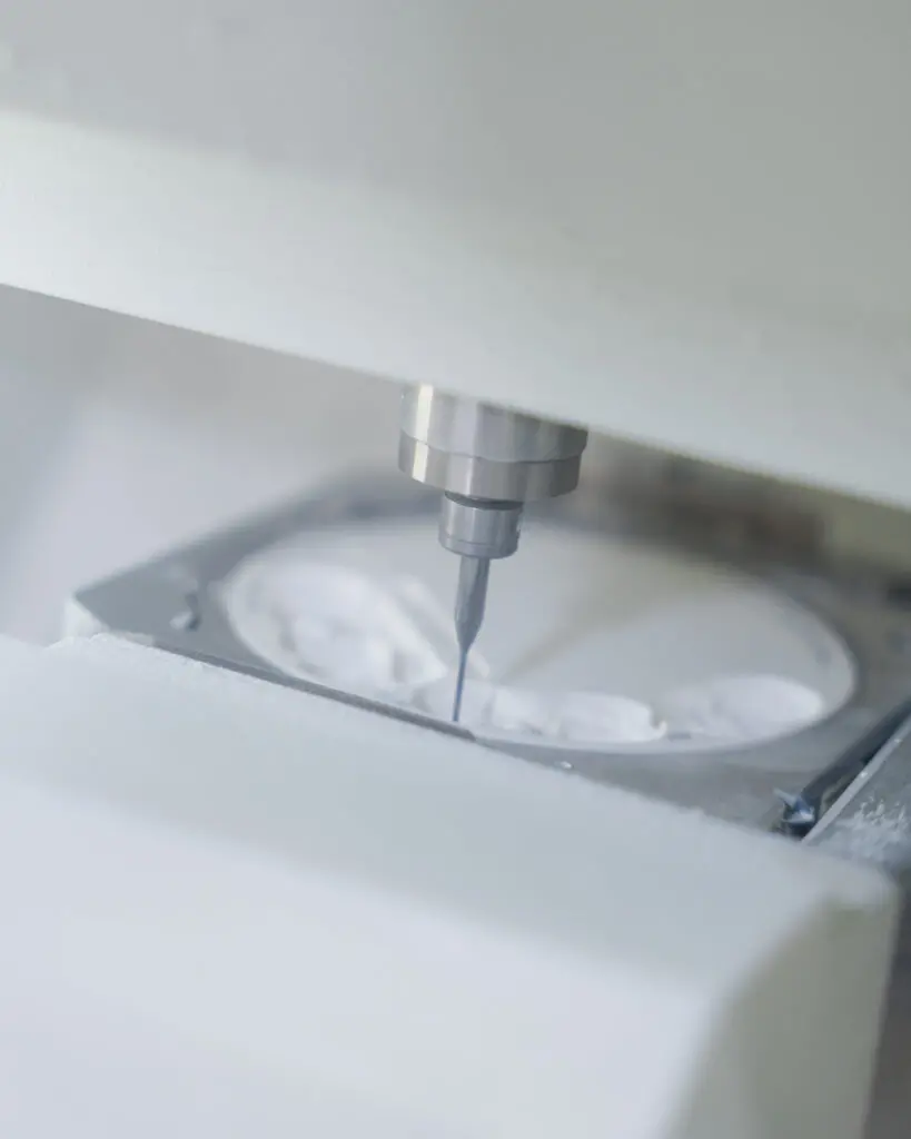 Digital intraoral scan being processed at the Naturaldent CAD/CAM workstation